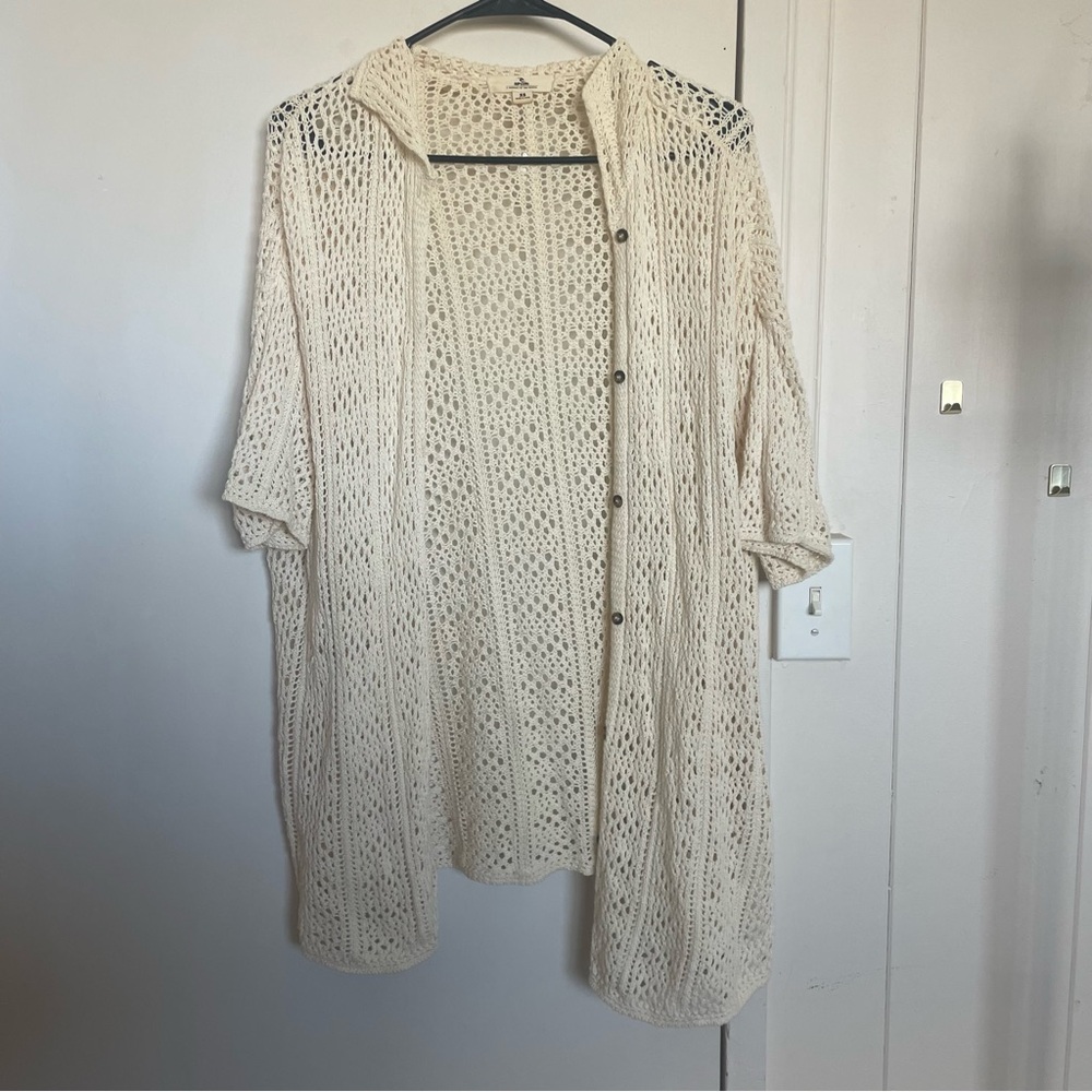 Rip Curl Cream Open-Knit Women's Sweater